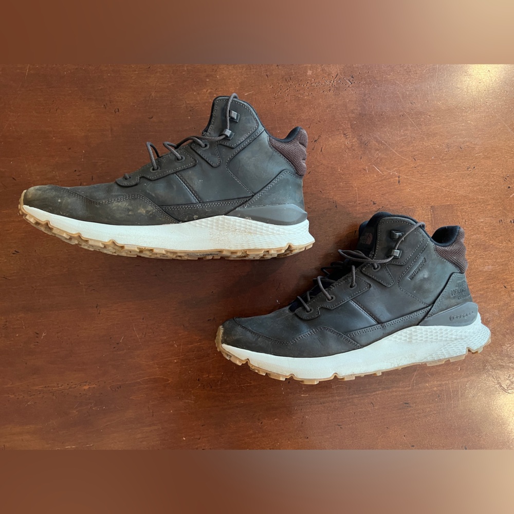 The North Face Men's Waterproof Brown Leather Hiking Boots